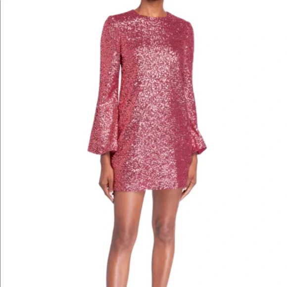 Jill Stuart Dresses Nwt Jill Stuart Long Bell Sleeve Pink